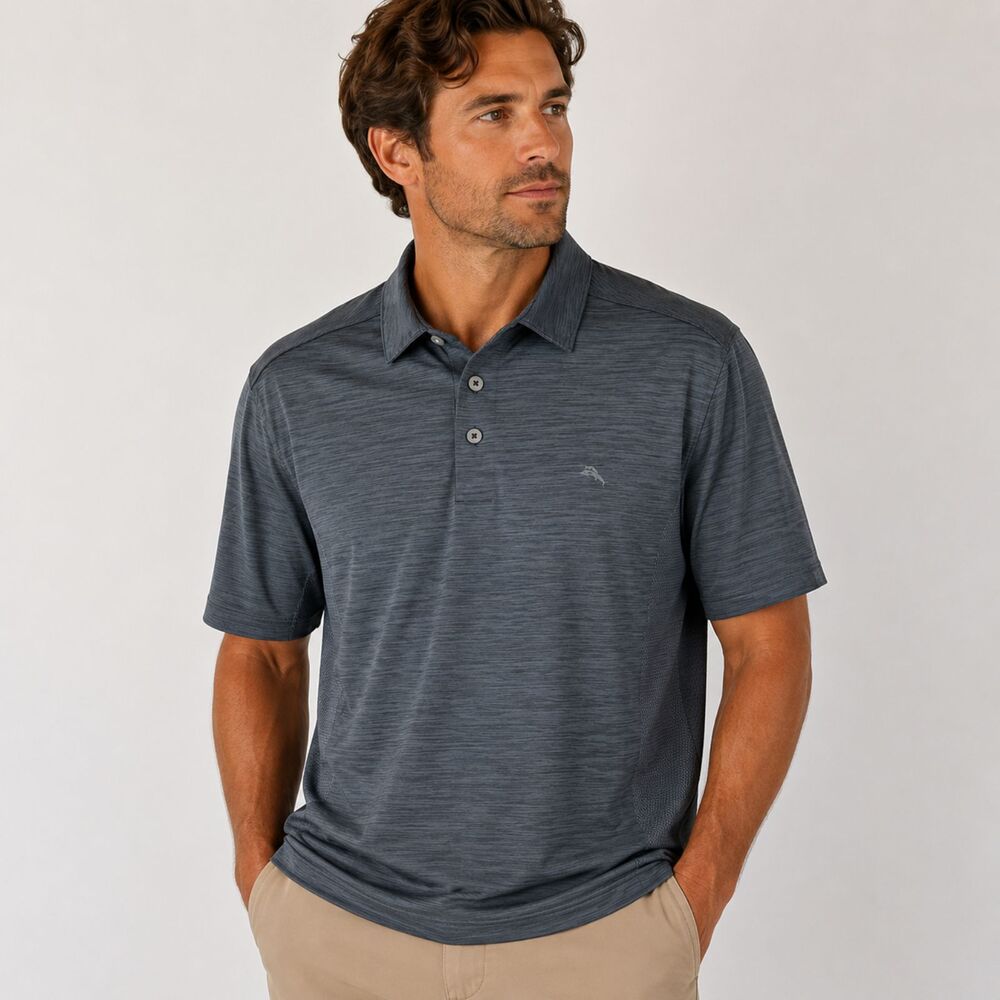 Tommy Bahama IslandZone Gray Golf Polo XL - Picture 3 of 9